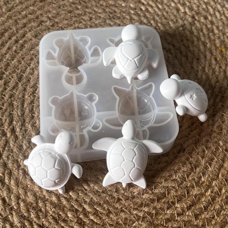 Soap Making Material - Four Turtles Plaster Silicone Molds DIY