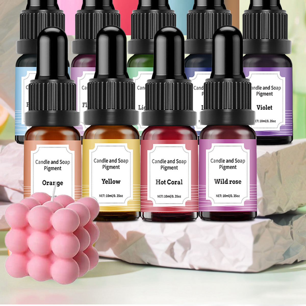 Soap Making Dye - 36colors 10ml Candle Dyes Pigment Aromatherapy