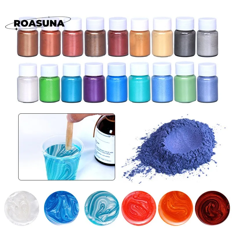 Soap Making Dye - 24 Colors Mica Pearl Powder for