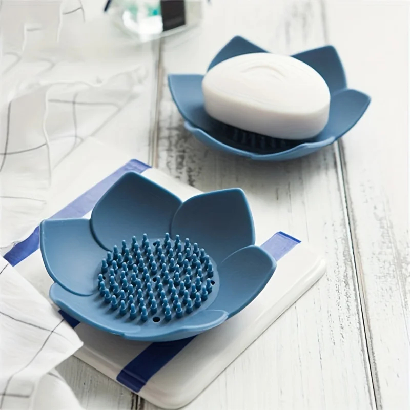 Soap Making Box - 1pcs Bathroom Soap Box Lotus Design