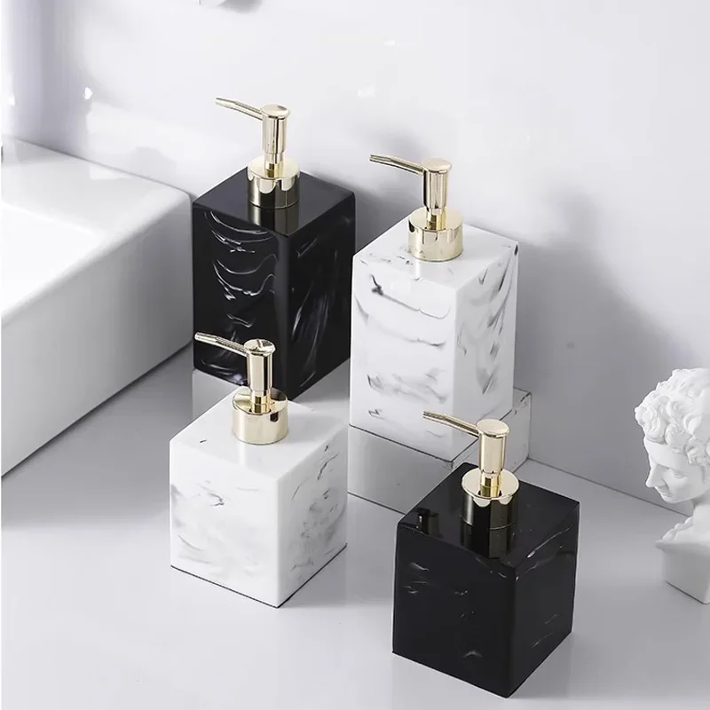 Soap Making Pot - Hotel Hand Sanitizer Bottle Marbled Square