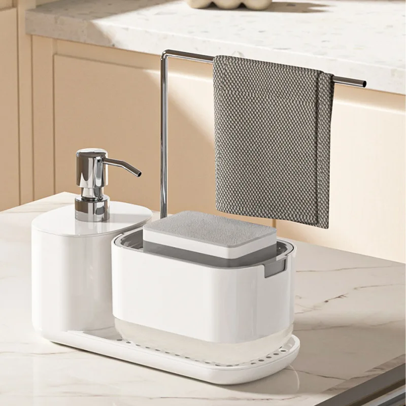 Soap Making Liquid - Soap Dispenser With Sponge Holder Cleaning