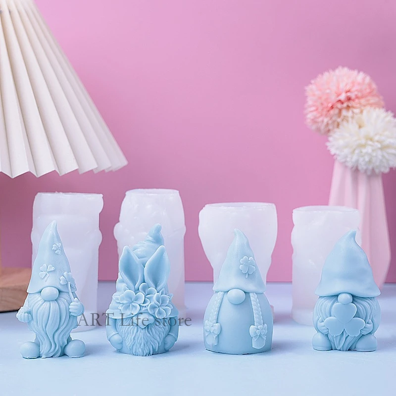 Christmas Dwarf Silicone Candl - огляд і ціна Soap Making Gifts
