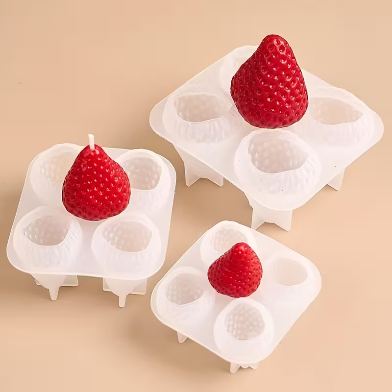 Strawberry Silicone Candle Mol - огляд і ціна Soap Making Gifts