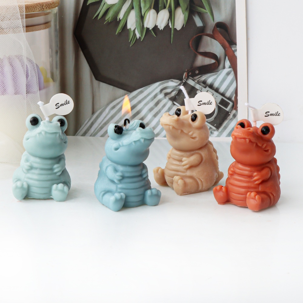 3D Cute Crocodile Candle Silic - огляд і ціна Soap Making Gifts