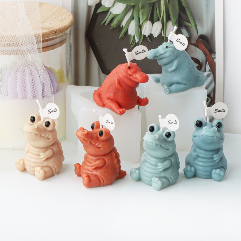 3D Cute Crocodile Candle Silic - огляд і ціна Soap Making Gifts