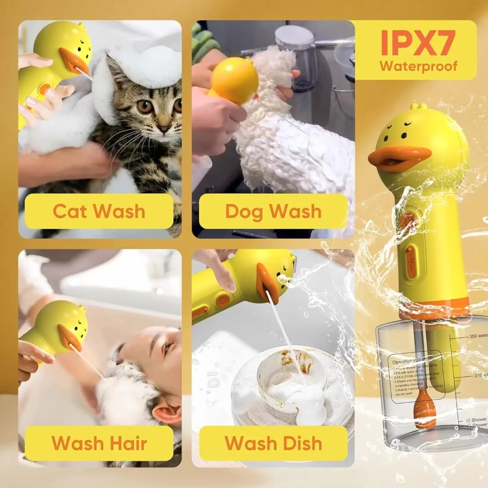 Cute Duck Pet Cleaning Machine - огляд і ціна Soap Making Foam