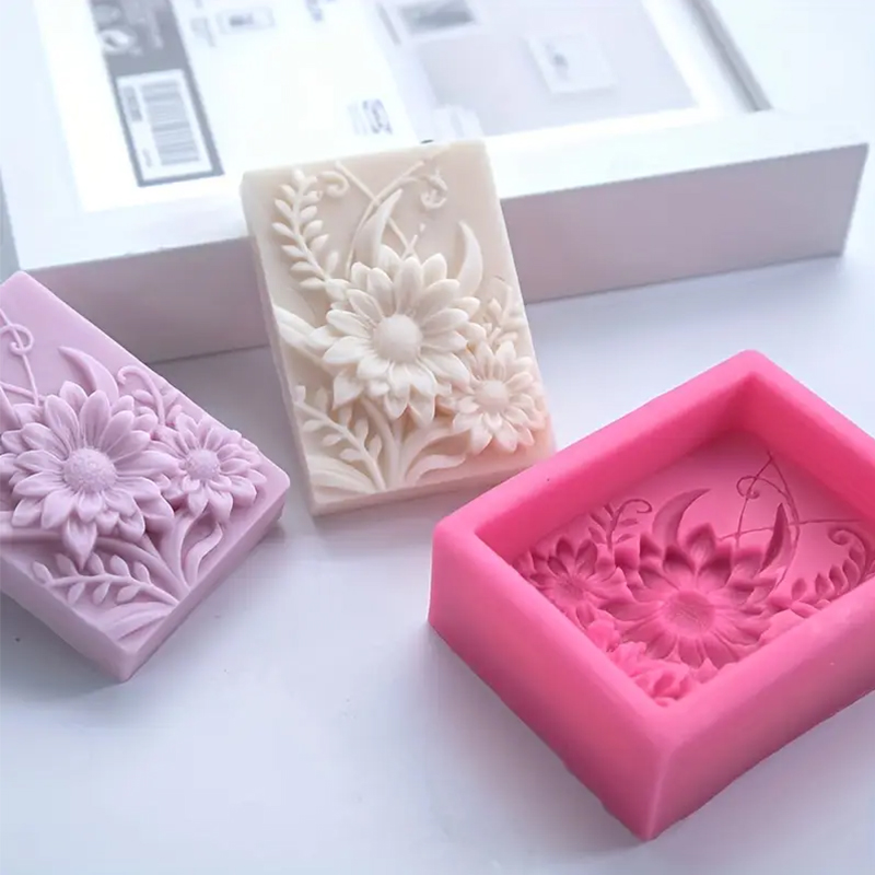 3D Flower Square Soap Silicone - огляд і ціна Soap Making Essentials