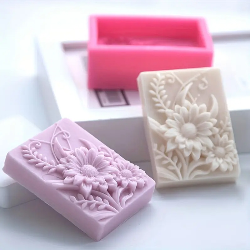 3D Flower Square Soap Silicone - огляд і ціна Soap Making Essentials