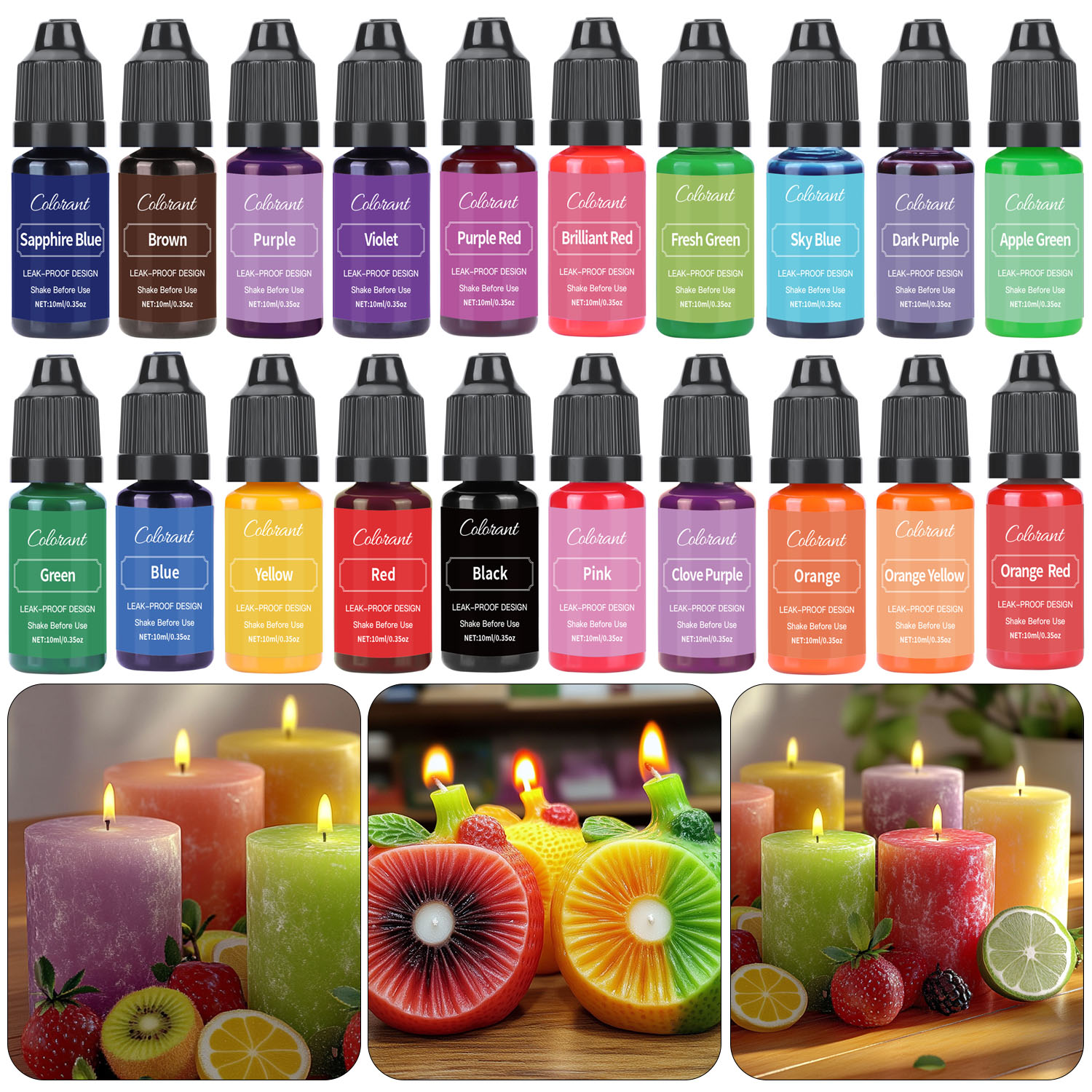 Liquid Candle Dye For Soy Wax  - огляд і ціна Soap Making Dye