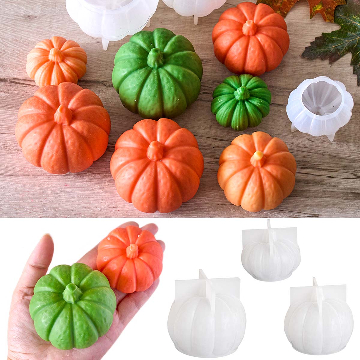 Halloween Pumpkin Candle Silic - огляд і ціна Soap Making Gifts