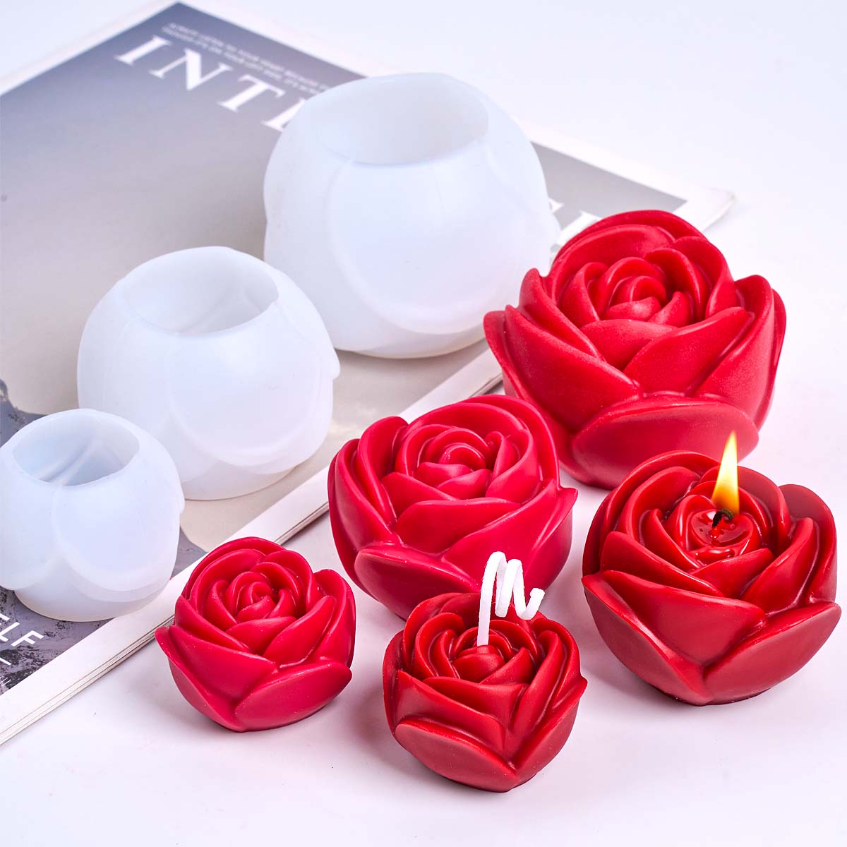 3D Flower Shape Silicone Candl - огляд і ціна Soap Making Essentials