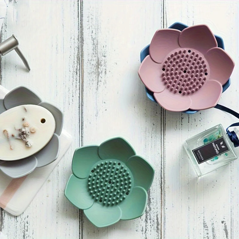 1pcs Bathroom Soap Box Lotus D - огляд і ціна Soap Making Box